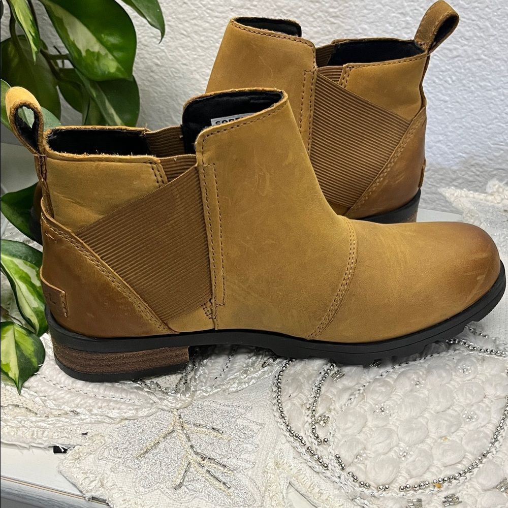 🎉HP🎉 Sorel Brown Leather Ankle Booties (Size 7) - Picture 8 of 16